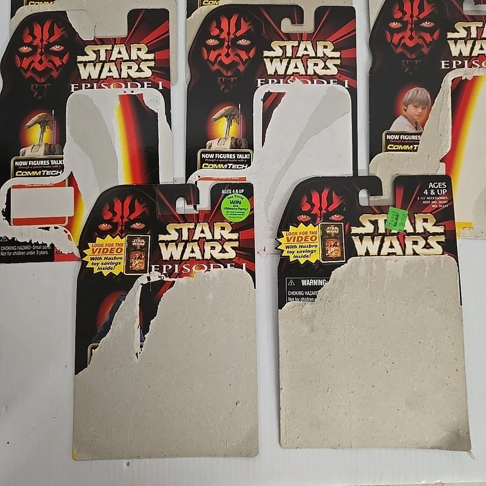 Star Wars Episode 1 Phantom Menice‎ Action Figure Cardbacks